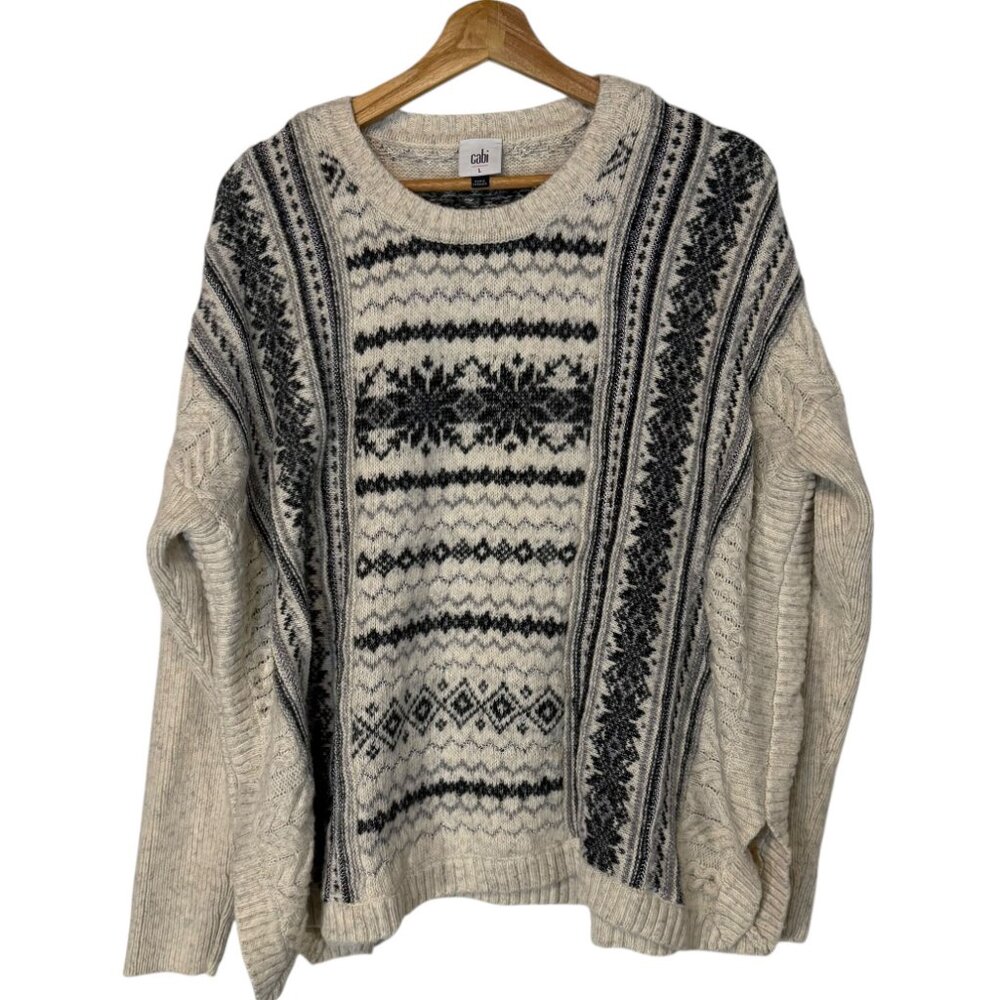 cabi Chalet Pullover Oversized Sweater #4410 Size Large Z3